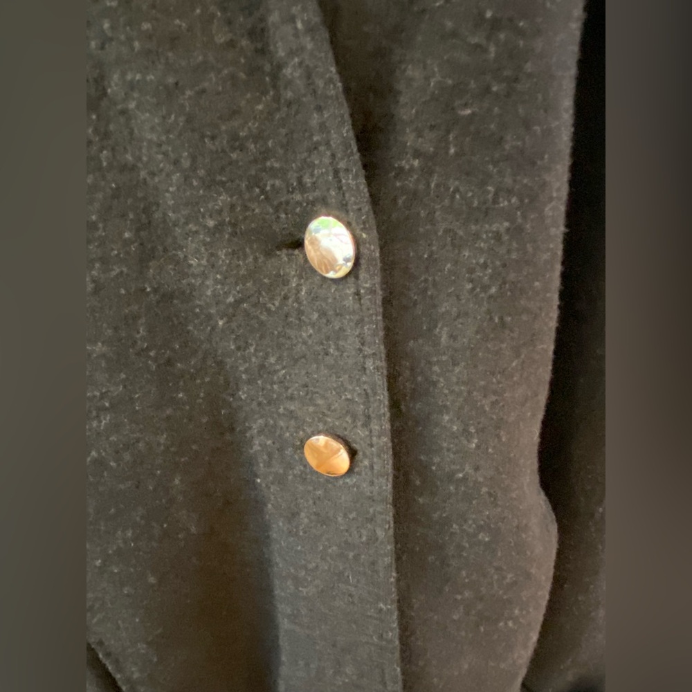 Nomadic Traders Black Wool Two Button Jacket with… - image 3